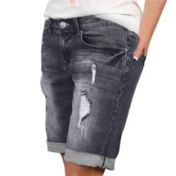 Jeans Short Damen Jeans Bermuda Damen Jeans Shorts Damen High Waist Sommer Sexy Frauen Kurze Hose Damen Stretch Grosse Grössen Casual Lose Jeansshorts Hotpants Bermuda Shorts Damen Y2k Damen-Shorts von YLLQXI