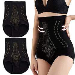 YLLQXI IONSTech Unique Fiber Restoration Shaper Damen Butt Lifter Unterhose Hip Enhancer Shapewear Elastisch Body Shaper Fettverbrennende Bauchkontrolle Hohe Taille Body Shapewear Briefs (Black-c, L) von YLLQXI