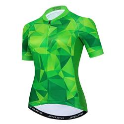 Damen-Fahrradtrikot, kurzärmelig, Mountainbike-Hemd für Damen, Fahrradkleidung, Biking-Oberteil, S-3XL, T2002, Klein von YOUALSO