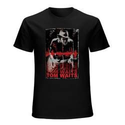 Tom WAITS Blues Rock Short Sleeve T-Shirt Black XL von YOUSICHUANG