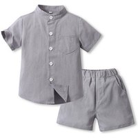 YRIIOMO Shirt & Hose Sommer Kurzarmhemd und Shorts Set für kleine Kinderjungen von YRIIOMO