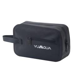 Kulturtaschen Herren, Reise Toilettentasche Dopp Kit Wasserabweisende Rasiertasche Reise Kulturbeutel Reisezubehör Kulturbeutel Kulturbeutel Kosmetiktasche Damen Toilettenorganizer (Schwarz) von YUMQUA