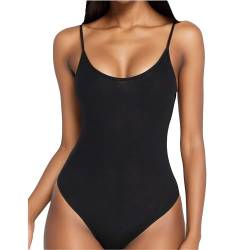 YUSHOW Sexy Body Damen Ärmellos Spaghettiträger Slim Stretchy Elegant Damenbody Sommer Basic Bodysuit Oberteil Slim Fit Shirts Frauen Going Out Tops von YUSHOW