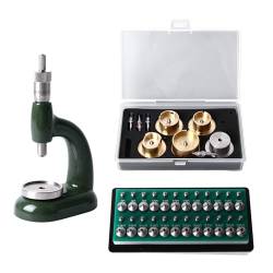 YUYTE Uhren Press Set, Uhr Einpresswerkzeug Uhrenschließer Gehäuseschließer mit 48 Stück Mikrometrischer Schraube, 4 mm Aluminiumlegierung, Uhr Reparatur Werkzeug von YUYTE