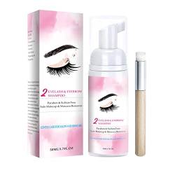 Körperpflegesets Augenbrauen-Wimpern-Shampoo 2 in 1 Reinigung mild nicht reizend 50ml Hautpflege Set Männer (Pink, One Size) von YWJewly