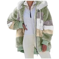 YYTA Elegant Retro Übergangsjacke Damen Übergangsjacke Kapuze Softschelljacke Winddicht Wasserdicht Sportjacke Damen Softshelljacke Damen Outdoorjacke Modern Frauen Winterjacke von YYTA