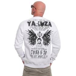 Yakuza Herren Best Weapon Pullover, Weiß, XL von Yakuza