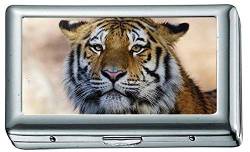 Zigarettenetui Box, Tiger Wild Animal oj Zigarettenetui/Box, Kreditkartenetui für Damen Herren von Yanteng