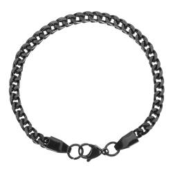 Yardenfun Kettenarmband Schnalle Gliederkette Armband Armbänder Personalisiert Armbänder Für Männer Herren Armbänder Herren Schmuck Armband Handgelenkskette Für Männer Rostfreier Stahl von Yardenfun