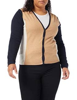 Yargıcı Damen Panel Detail Knitwear Pullover, Beige (Biscuit 062), Medium von Yargıcı