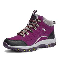 Ybberik Wanderschuhe für Damen, wasserdicht, rutschfest, Klettern, Trekking-Sneaker, Outdoor-Stiefeletten, Wanderschuhe von Ybberik