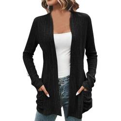 Ybing Damen Langarm Stehkragen Strickjacke Pullover Cardigan mit Reißverschluss Sweatshirt Casual Einfarbig Strickmantel Freizeit Jacket Outerwear Angebote Des Tages Heute von Ybing