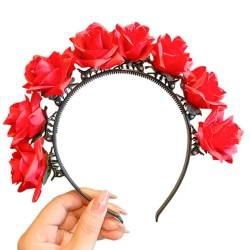 Brautgirlanden, Blumen-Haarreifen, Hochzeitsblumen-Haarband, Strandkranz, Haarband, Mädchen, Haar-Accessoire, Frauen-Kopfschmuck von YiNLuax