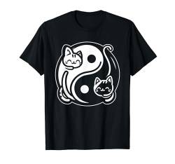 Yin Yang Yoga Zen süße Katzen für Katzenliebhaber T-Shirt von Yin Yang Yoga Zen Cute Cats