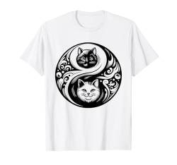 Yin Yang Yoga Zen süße Katzen für Katzenliebhaber T-Shirt von Yin Yang Yoga Zen Cute Cats