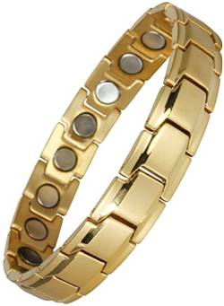 Extrastarkes Magnetarmband Stil Gold. Original YINGA-VITAL® Extrastarkes Magnetschmuck Armband mit 18 Magneten. Länge 19,5cm von Yinga-Vital