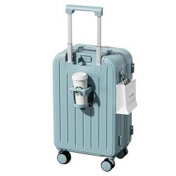 Yinghesheng Blau,M24 inch, Koffer Handgepäck Handgepäck Koffer fürs Flugzeug Carry On Suitcase ABS + PC Hartschalenkoffer Trolley Reisegepäck Reisekoffer mit 4 Doppelräder TSA Zahlenschloss von Yinghesheng