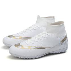 Rutschfeste Fußballschuhe für Herren, atmungsaktive Turnschuhe, Outdoor-Stollen, professionelle Leichtathletik-Sneaker, Teenager, Fußballschuhe, 12, 42.5 EU von YinhaFongeu