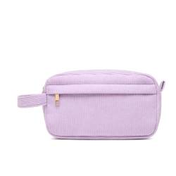 Kulturbeutel für Fluggesellschaften, Vielseitige Schminktasche Reißverschlusstasche, Reise Make up Tasche für Mädchen Frauen (Color : Purple, Size : One Size) von Yinova