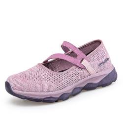 YisiNP Damen Outdoor Fitnessschuhe Atmungsaktiv Slipper Mesh Schuhe Sport Leichte Sommerschuhe von YisiNP