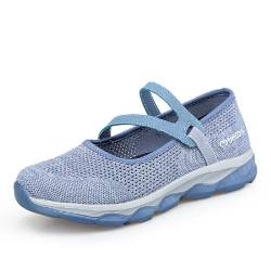 YisiNP Damen Outdoor Fitnessschuhe Atmungsaktiv Slipper Mesh Schuhe Sport Leichte Sommerschuhe von YisiNP