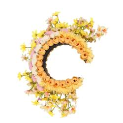 Vintage-inspirierter Blumen-Haarschmuck mit ethnischen Blumen, anmutiges Haar-Accessoire für Damen, femininer Hochzeitskopfschmuck von Yjcnelcr