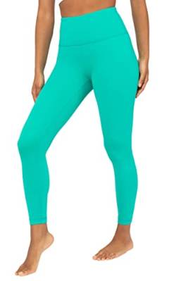 Yogalicious Knöchel-Leggings mit hoher Taille für Damen, Dynasty Green Lux 63,5 cm, M von Yogalicious