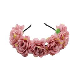 Braut-Stirnbänder mit Blumenmuster, Blumengirlanden, Haarkranz, Brautblume für Hochzeit, Blumenstirnbänder für Damen von Yooghuge