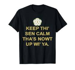 Halte diesen Sen ruhig, das ist jetzt nicht mit gelbem Text T-Shirt von Yorkshire Tyke Fun Gifts And Witty Tees by taiche