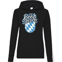 Youth Designz Kapuzenpullover Bayern Bier Season Damen Hoodie Pullover mit trendigem Frontprint von Youth Designz