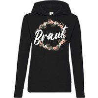 Youth Designz Kapuzenpullover Braut Damen Hoodie Pullover mit tollem Hochzeits Frontaufdruck von Youth Designz