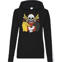 Youth Designz Kapuzenpullover German Biker Skull Damen Hoodie mit lustigem Logo Aufdruck von Youth Designz