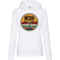 Youth Designz Kapuzenpullover Moin Spruch Damen Hoodie Pullover mit modischem Anker Logo Aufdruck von Youth Designz