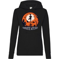 Youth Designz Kapuzenpullover Namaste Witches Damen Hoodie Pullover mit lustigem Spruch und Logo Aufdruck von Youth Designz