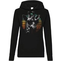 Youth Designz Kapuzenpullover RetroGiraffe Damen Hoodie Pullover mit lustigem Print von Youth Designz