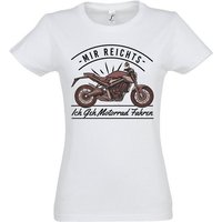 Youth Designz T-Shirt Ich Geh Motorrad Fahren Damen Shirt mit lustigem Bike Frontprint von Youth Designz