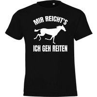 Youth Designz T-Shirt Mir reichts Ich geh reiten Shirt für Jungen und Mädchen mit lustigem Frontprint von Youth Designz