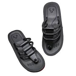 Yusheng Rutschfeste Wandersandalen - Flache Sandalen für Herren | Für Frauen und Männer Sommer flache rutschfeste Pool Flip-Flops Freizeitschuhe von Yusheng