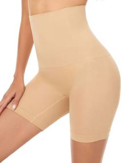 Yutdeng Shapewear Damen Hohe Taille Bauchweg Unterhose Miederhose mit Bein Miederpants Nahtlose Radlerhose Kurze Shorts Figurenformend Hose unter Kleid Unterwäsche Bauch Weg Höschen Bauchkontrolle von Yutdeng