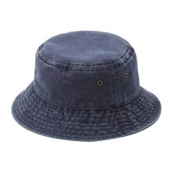 ZBHDEYG 1 Stück Vintage-Eimerhut, Denim-Eimerhut, Damen-Strohhut, Sommer-Herren-Eimerhut, Damenhut, großer Damen-Eimerhut, Eimer-Sonnenhut, Sonnenschutz-Eimerhut von ZBHDEYG