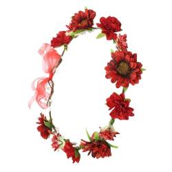 Buntes Haarband für Braut, Blume, Haarband, Blumen-Haarband, Blumengirlanden, Haarkranz für jeden Anlass, Haar-Accessoire von ZBIianxer