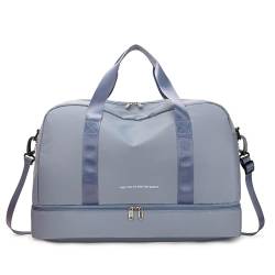 Reisetasche Taschen for Frauen Handtasche Nylon Neue Gepäck Taschen for Frauen Umhängetasche Männer Reisetasche Casual Damen Schulter Tasche Reisesack(Blue) von ZGXNYI