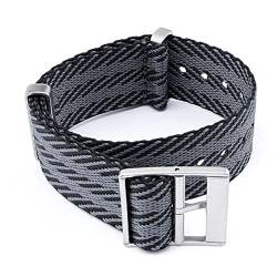 ZHBABVCT Hochwertiges Nato Zulu-Uhrenarmband 18 mm 20 mm 22 mm 24 mm Nylon-Armband for Männer und Frauen, weich, Sport, wasserdicht, Armbandzubehör(B G,22mm) von ZHBABVCT