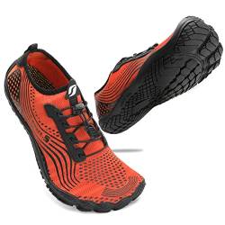 ZHR Badeschuhe Herren Surfschuhe Wasserschuhe Outdoor Strandschuhe Leicht Aquaschuhe DarkOrange EU44 von ZHR