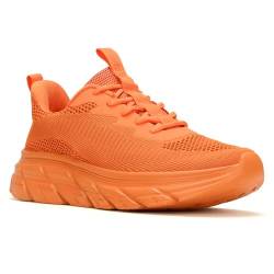 ZOVE Laufschuhe für Damen, zum Reinschlüpfen, stützende Wanderschuhe, Komfort, ultraleicht, Tennis, Sportschuhe, atmungsaktiv, Fitnessstudio, Workout, Cross-Training, Sneaker, Orange/Abendrot im von ZOVE