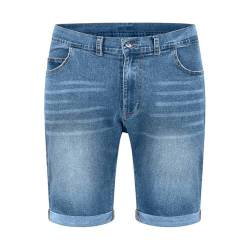 ZOXOZ Jeans Shorts Kurze Hosen Herren Baumwolle Sommer Shorts Denim Bermuda Casual Shorts mit Taschen Hellblau 2XL von ZOXOZ