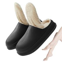 Hausschuhe aus Memory-Schaum | Warme Plüsch-Slip-On-Schuhe,Flauschige Winterhausschuhe, Weihnachten, Neujahr, Erntedankfest von ZUREGO