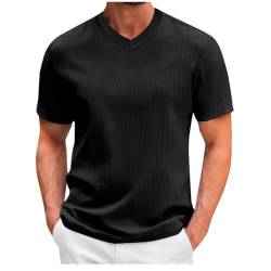 2024 Oversize Tshirt Herren Rundhals Kurzarm Tshirts Männer Tshirt Lässig Eisseidenfalten T-Shirt Sport Fitness Tops Sommer Sportshirt 200 g Laufshirt Lässig,Kurzärmelig,Sommerkleidung von ZWDC