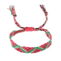 ZXCVWWE Palästina Armband Seil, Wassermelone Palästina Seil Gewebtes Armband Handgemachte Verstellbare Palästinensische Flagge Faden Bracel String, 1PC von ZXCVWWE