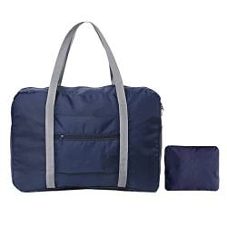 ZXSXDSAX Rucksack für Reisen Faltbare Reisetaschen wasserdichte Tragetasche Reisegepäcktaschen für Frauen Große Kapazität Multifunktionale Reisetaschen Handtasche(Blue) von ZXSXDSAX